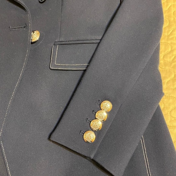 “TAHARI” Double Breasted Contrast Blazer Jacket - Picture 9 of 16